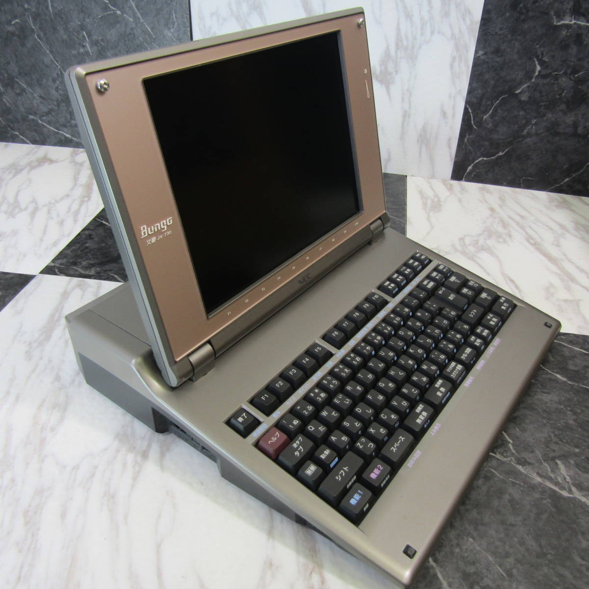 極上美品動作良好　NEC ワープロ 文豪 JX-730 カラー液晶 送料無料 綺麗め 動作品◇NEC 液晶ワープロ 箱付き JX-730 OA機器 ワープロ専用