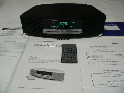 BOSE Wave Music System /CD 黒 リモコン取説付 【公式通販】
