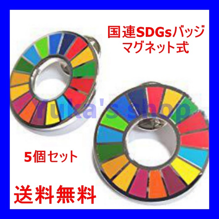  国連SDGsバッジ マグネット式 5個セット(ピンバッジ)｜売買されたオークション情報、yahooの商品情報をアーカイブ公開 - オークファン その他