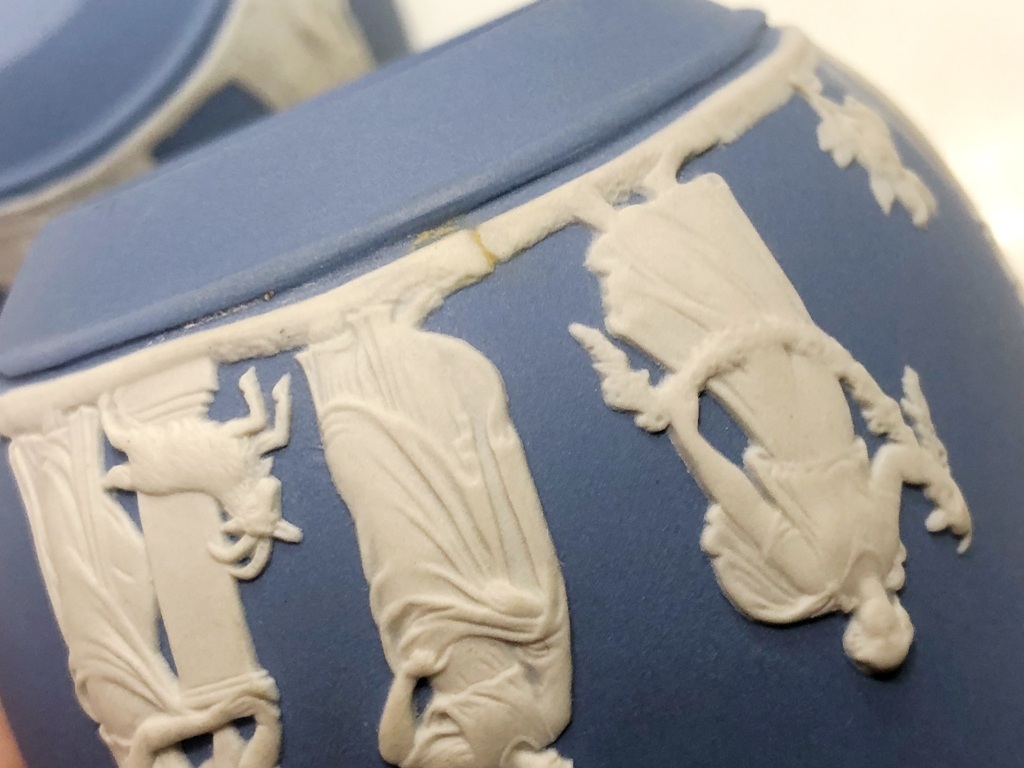 ☆WEDGWOOD/ウェッジウッド ジャスパー カップ＆ソーサー 3客セット《中古品》☆