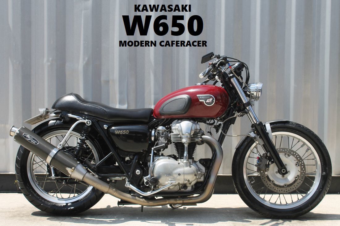カフェレーサーstyle!! W650 車検付 Ｈ18年式 カスタム多数 ノジマ ボバー EJ650A 検: トライアンフ ボンネビル W1 メグロ ZXCV19194