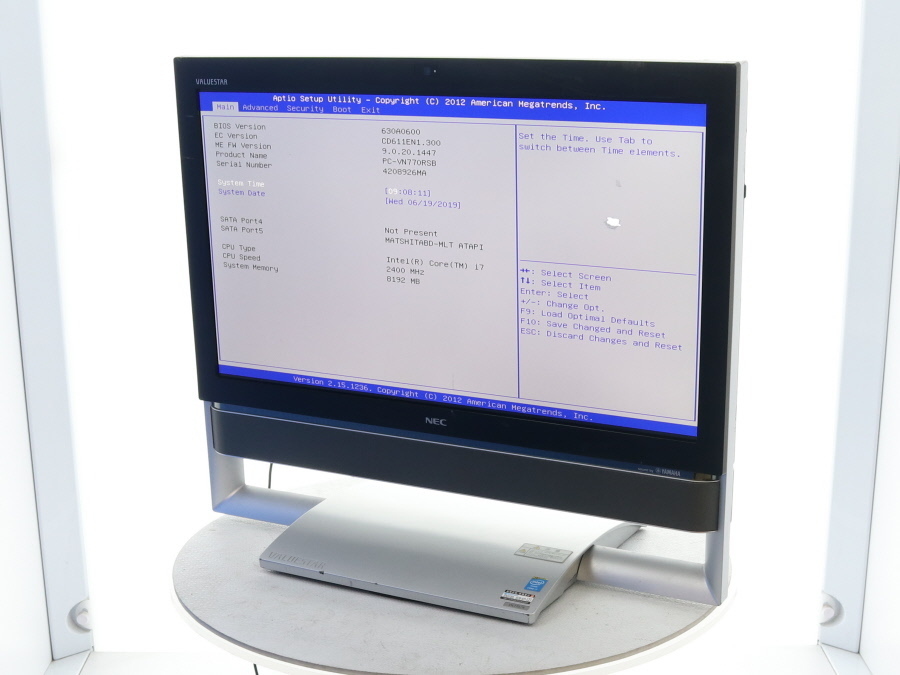 NEC VALUESTAR N VN770G i7/メモリ8GB/HDD2TB/BDドライブ/本体のみ中古
