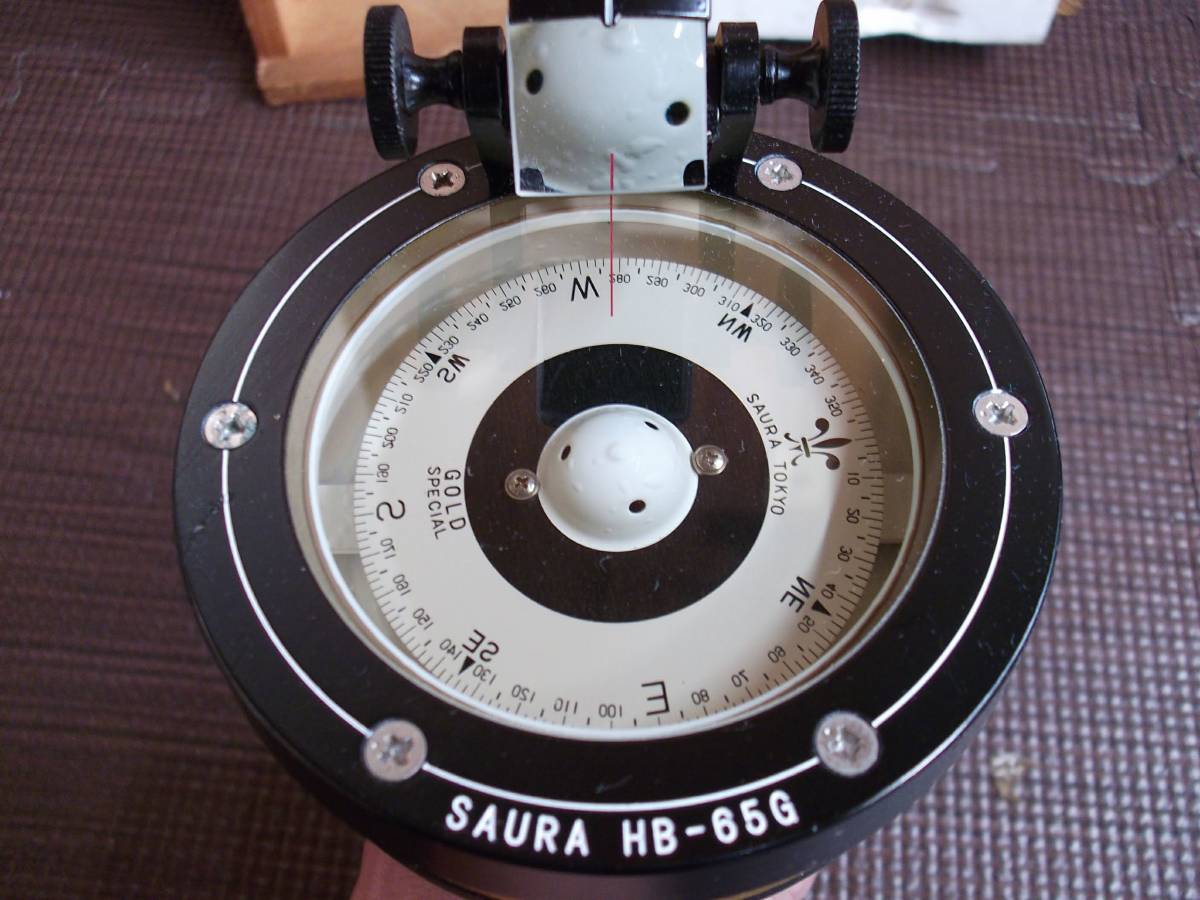 SAURA ハンドベアリングコンパス 佐浦計器 ハンドコンパス HB-65G 航海 
