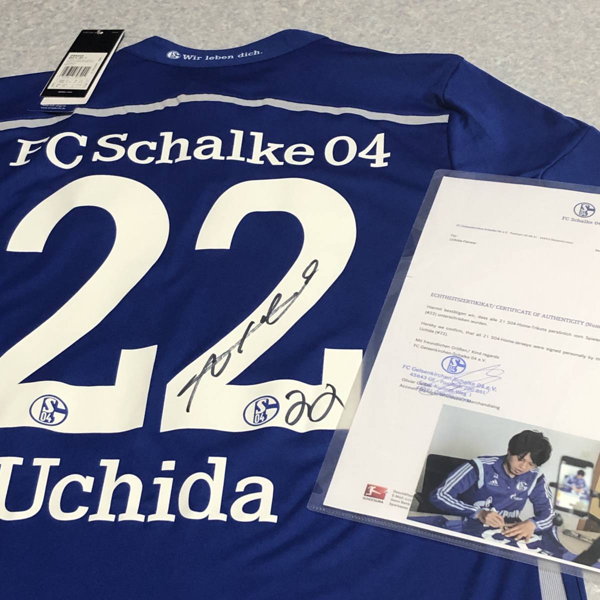 HOT，お得 シャルケ公式 内田篤人 直筆サイン ユニフォーム 鹿島アントラーズ(実使用、サイン入りウエア)｜売買されたオークション情報、yahooの商品情報をアーカイブ公開 - オークファン 実使用、サイン入りウエア