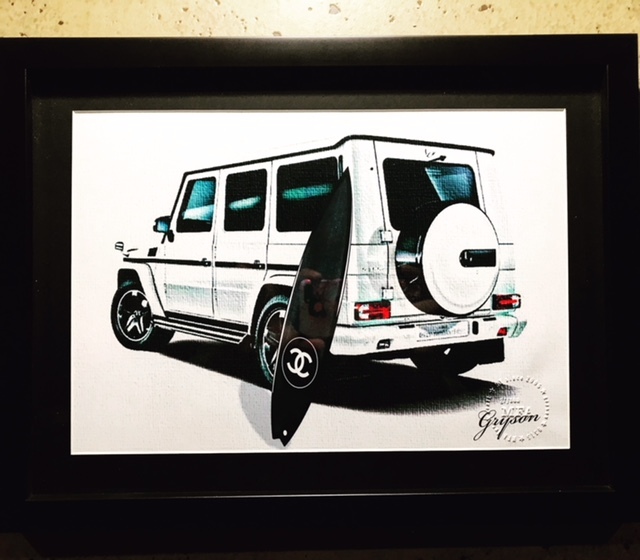 Gryson オリジナルアートポスター パロディアート Gクラス ゲレンデ