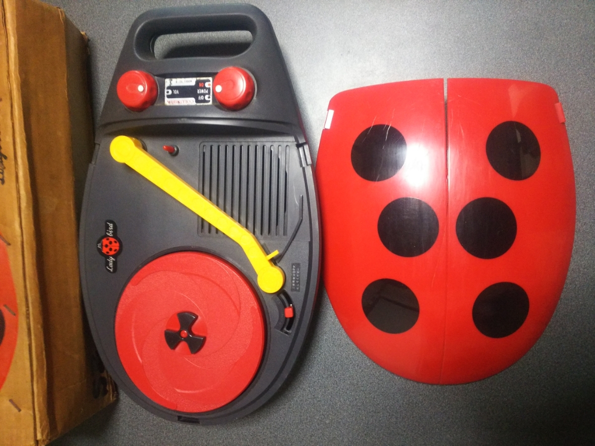 昭和レトロ コロンビア てんとう虫型 レコードプレーヤー レトロ