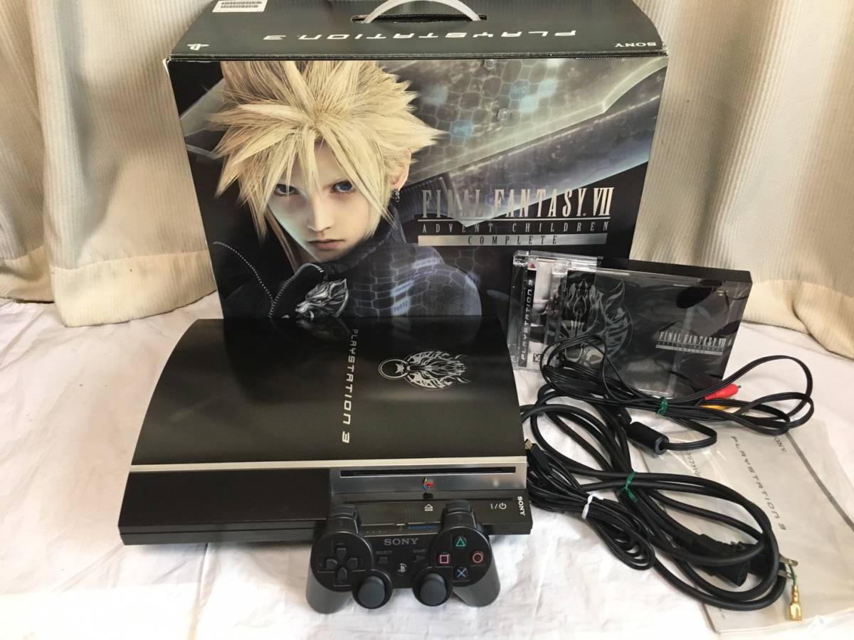 最安値，品質保証 限定仕様 本体 PS3 本体セット ファイナルファンタジーVII アドベントチルドレン仕様 HDD 640GB へ換装 Blu-ray 付(PS3本体)｜売買されたオークション情報、yahooの商品情報をアーカイブ公開 - オー PS3本体