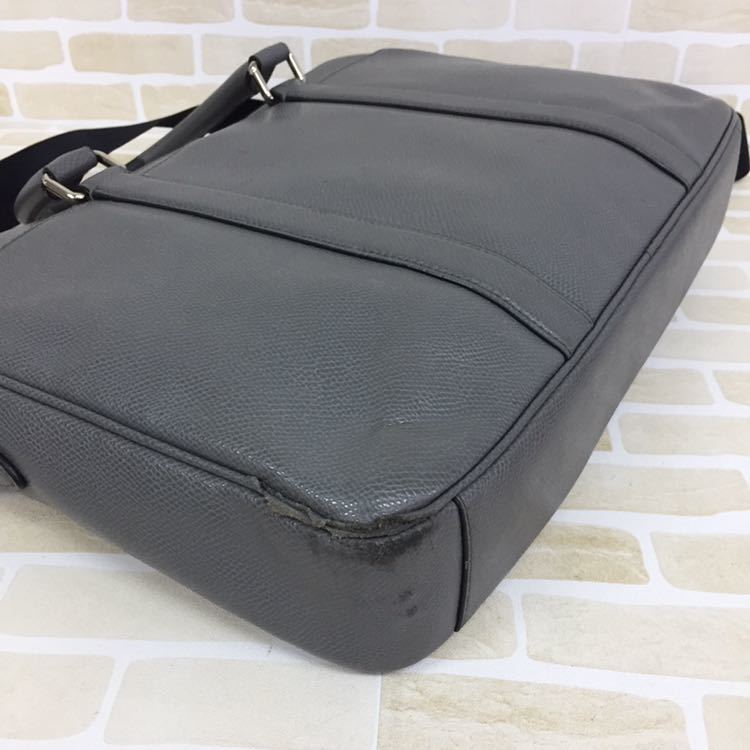 1円 COACH コーチ サフィアーノ レザー 2way ショルダー ビジネス 