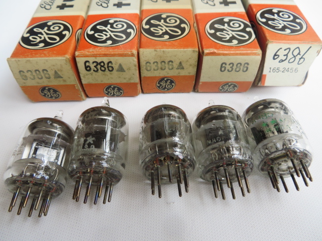 真空管 GE 6386 x5 Vaccum Tube 6386 x5pcs in Original Box(真空管)｜売買されたオークション ...