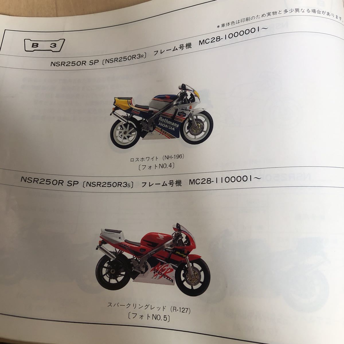 NSR250R MC28 パーツリスト！_3