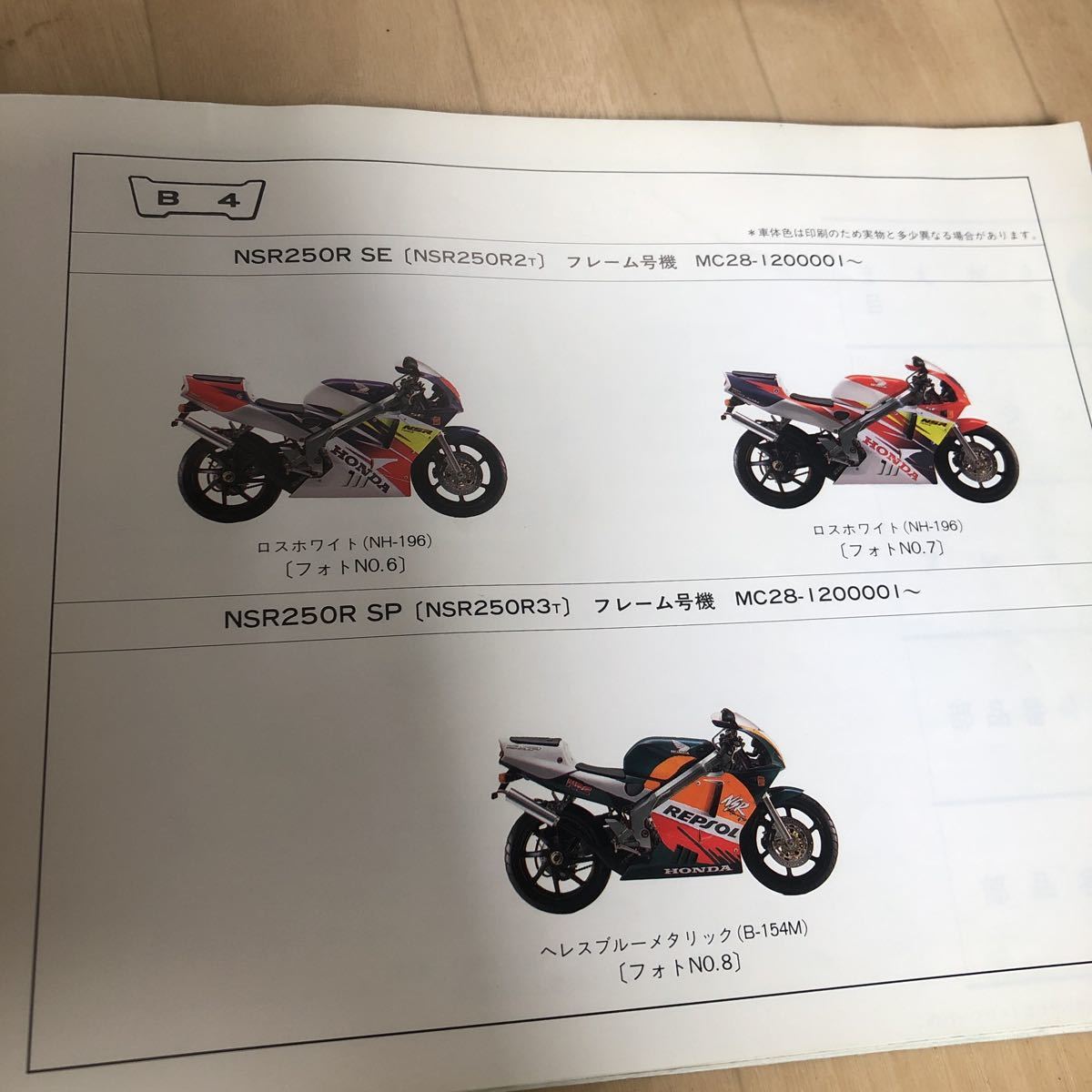 NSR250R MC28 パーツリスト！_4
