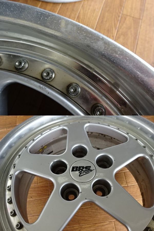 ウッドベル BRS ポイズン ホイール 16インチ 7J 8J +30 (実測) PCD114.3 5穴 4本 訳有 ★