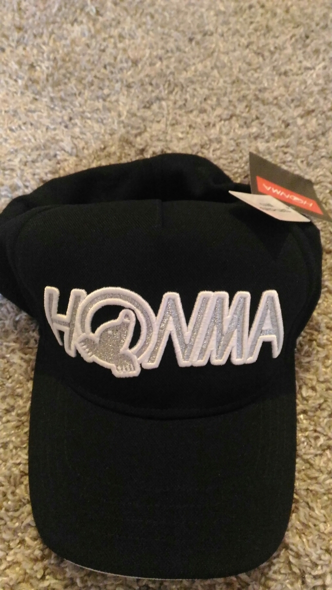 【未使用】【送料込価格】黒色　HONMA ホンマ　ゴルフキャップ　クールタイプ_1