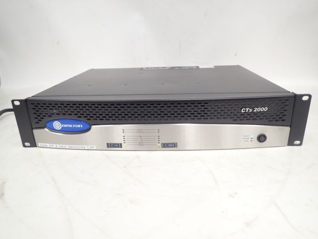AMCRON CTS 2000 2000w/ch パワーアンプ Amcron CTs 2000 アムクロン 2ch 固定設備用 PAパワーアンプ 動作品