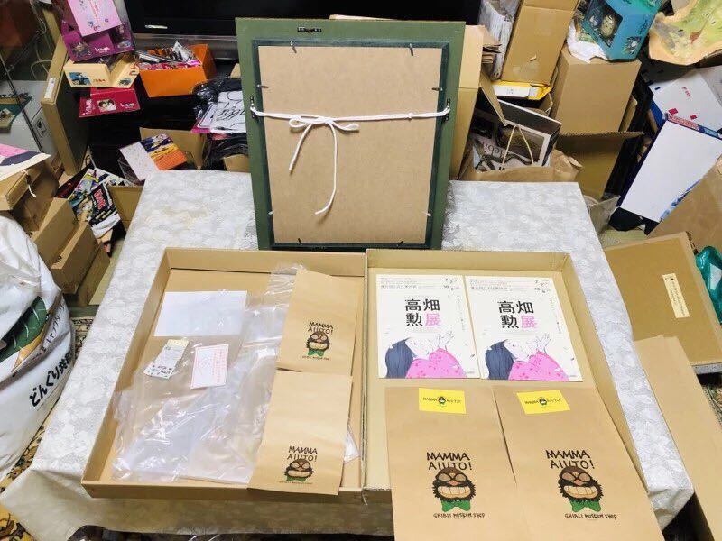 紅の豚 宮崎駿 マルコ.ロッソ／サボイヤ直筆サインフルカラー色紙 高級額装グッズ新品セット