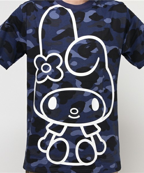 SALE　新品本物デッドストックＢＡＰＥｘサンリオマイメロＴｅｅ青カモＸＬ
