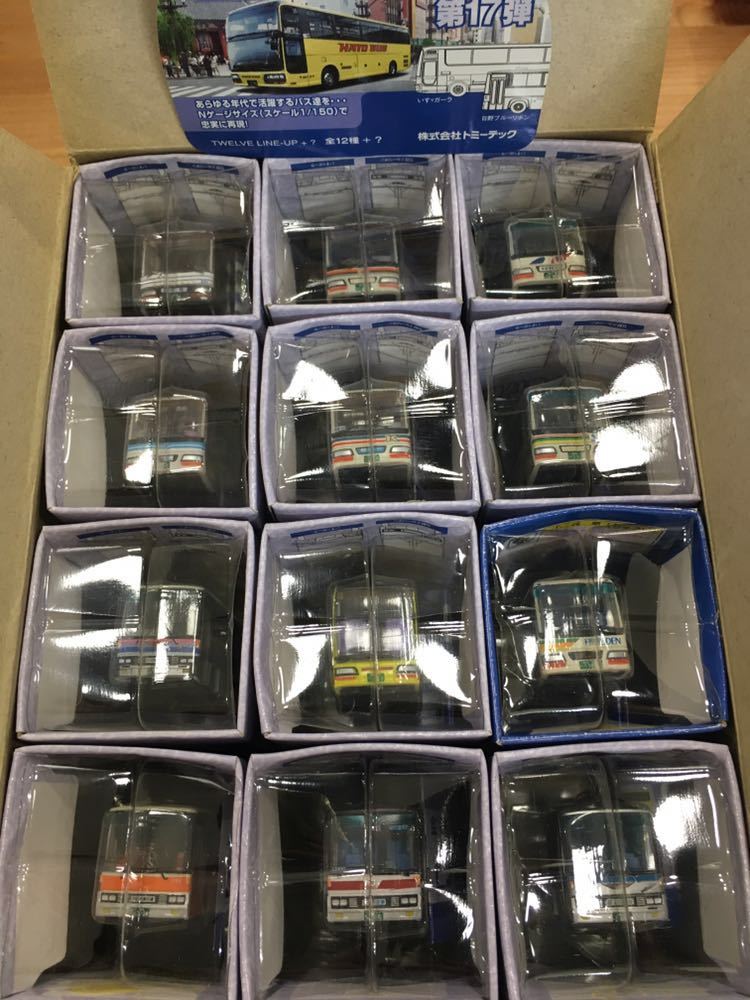 【美品】バスコレクション 第17弾 いすゞガーラ 日野ブルーリボン 12台セット バスコレ TOMYTEC