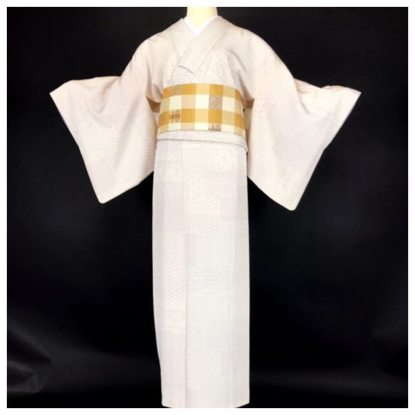 きもの誠実屋】 伝統工芸士 『小林茂徳』 正絹 袷 伊勢型江戸小紋 寄せ 