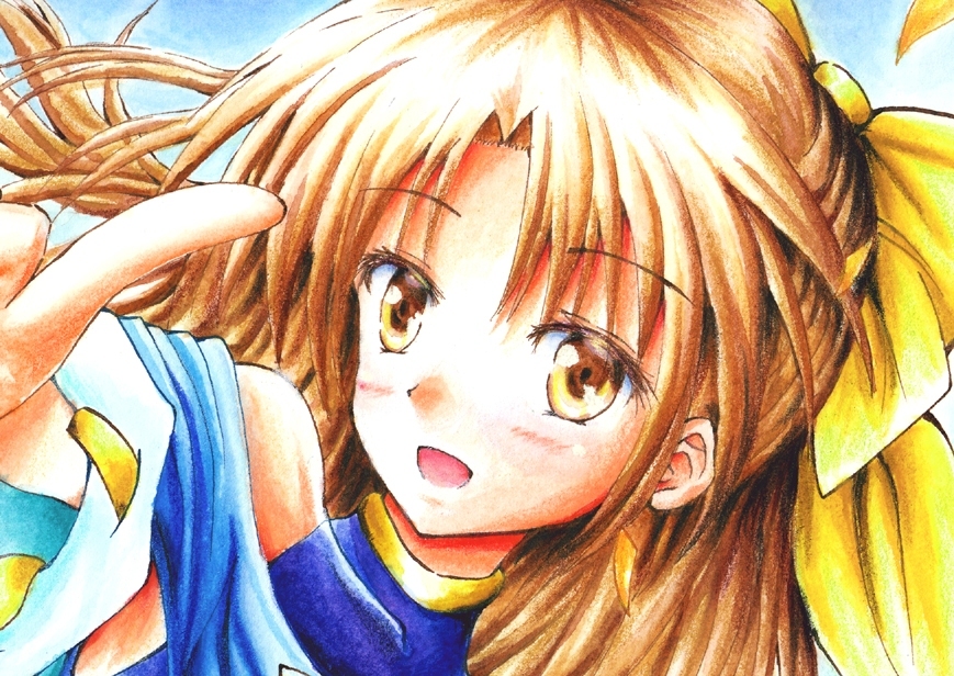 同人手描きイラスト 悠久幻想曲 トリーシャ ひまわり 水彩紙a4 手描きイラスト 売買されたオークション情報 Yahooの商品情報をアーカイブ公開 オークファン Aucfan Com