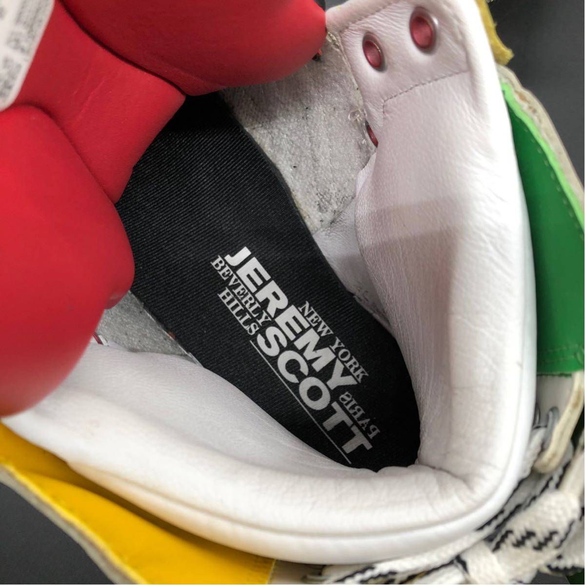 希少 状態良好 adidas×JEREMY SCOTT JS トーテムポール◎レザー 
