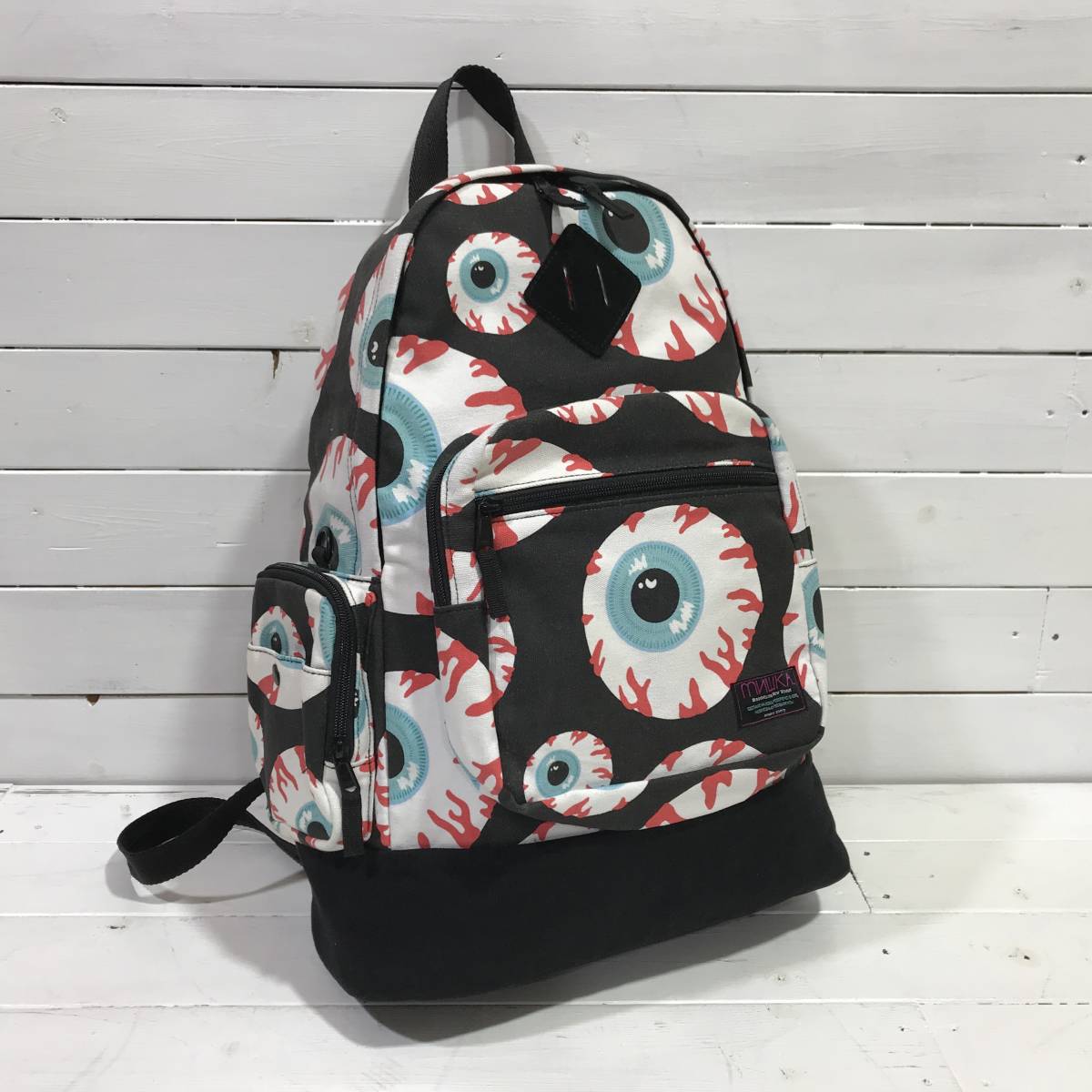 MISHKA ミシカ 目玉リュック バックパック 総柄 A2-1403 ミシカ MISHKA 