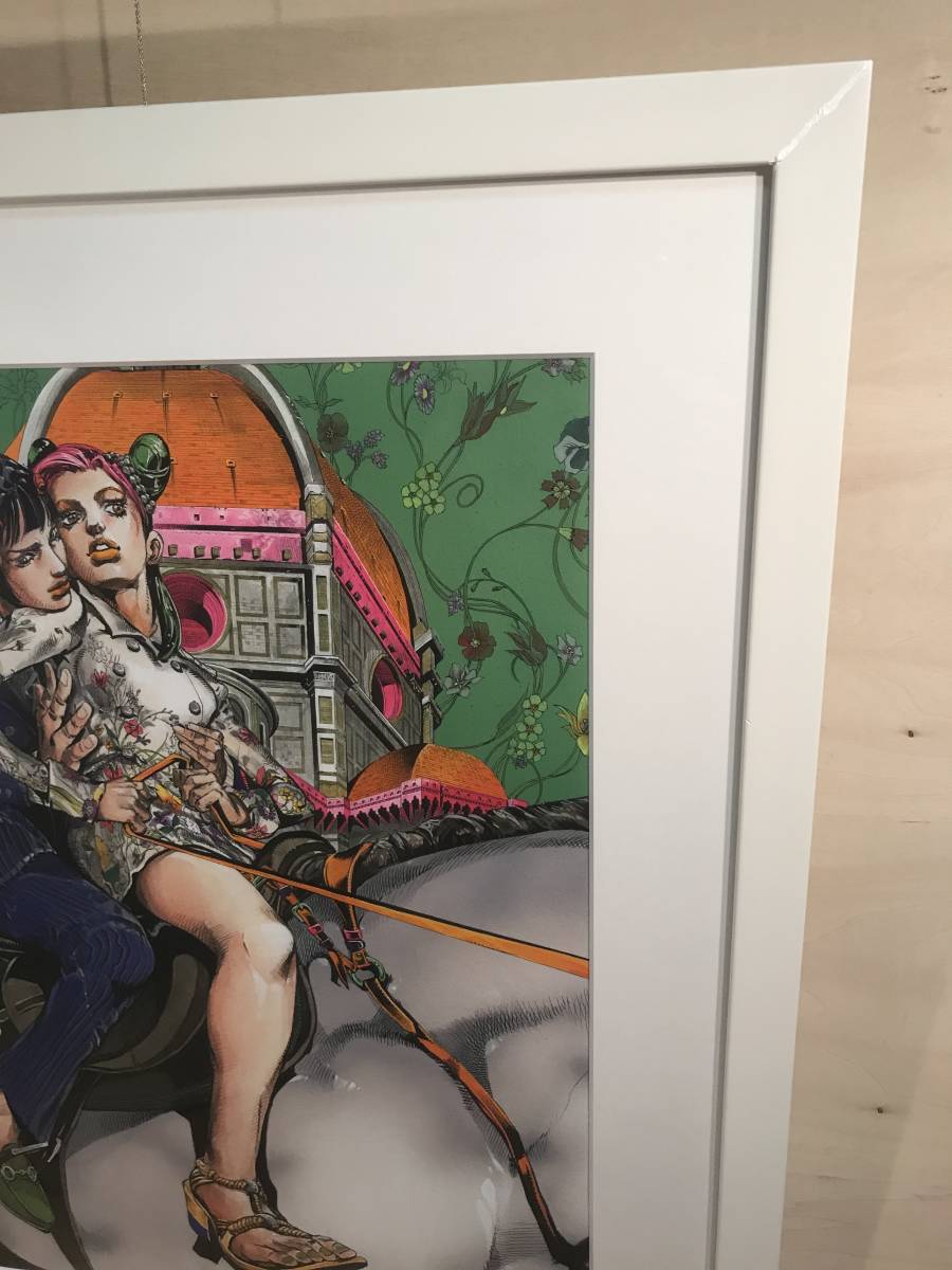ジョジョ 荒木飛呂彦展 ジョジョ展 複製原画 徐倫＆ブラチャティ GUCCI 