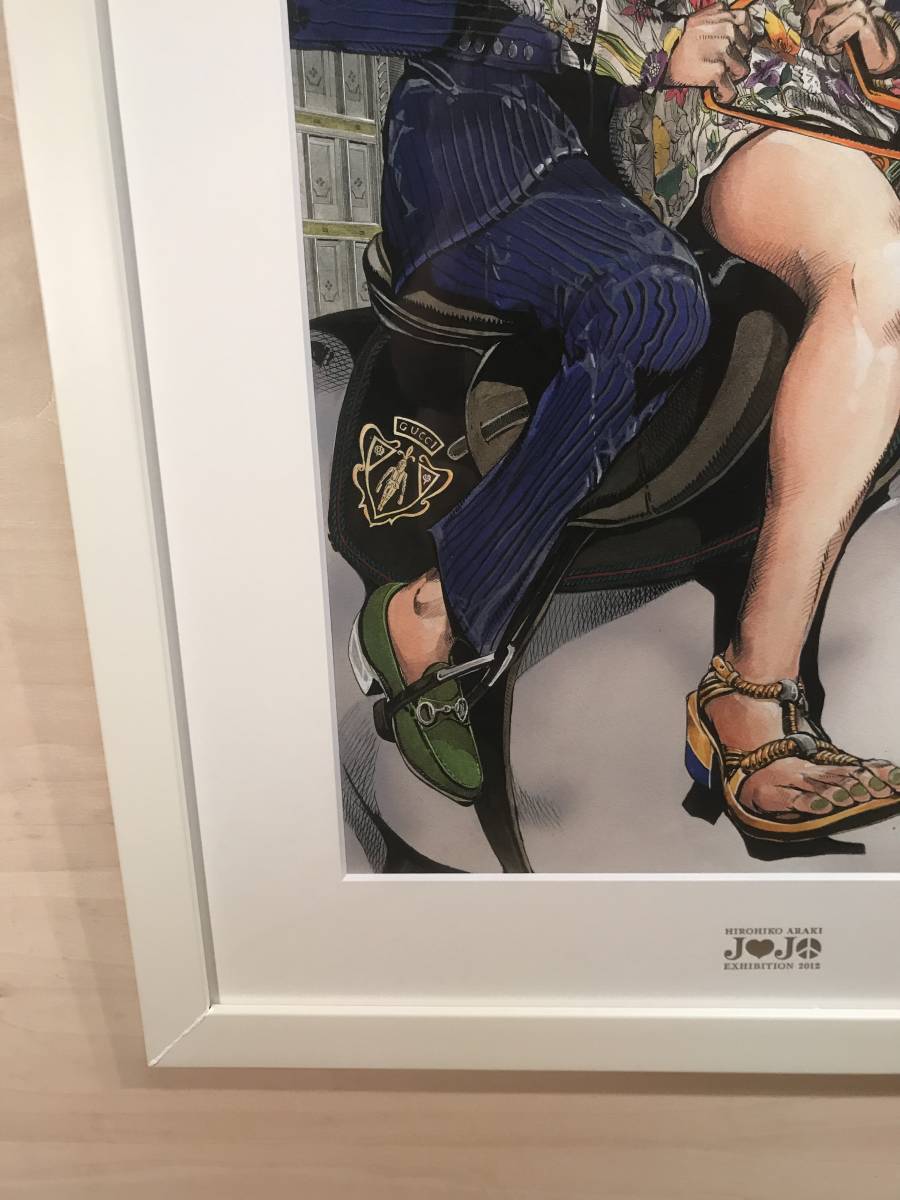 ジョジョ 荒木飛呂彦展 ジョジョ展 複製原画 徐倫＆ブラチャティ GUCCI 