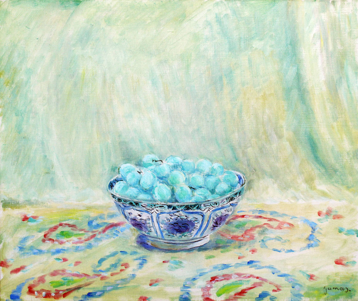 【特選美術】山下新太郎 葡萄 10号 名鑑4000万! 日展顧問 文化功労者 ルノワールと交友の大巨匠 レジオンドヌール勲章 柔らかな色彩の傑作