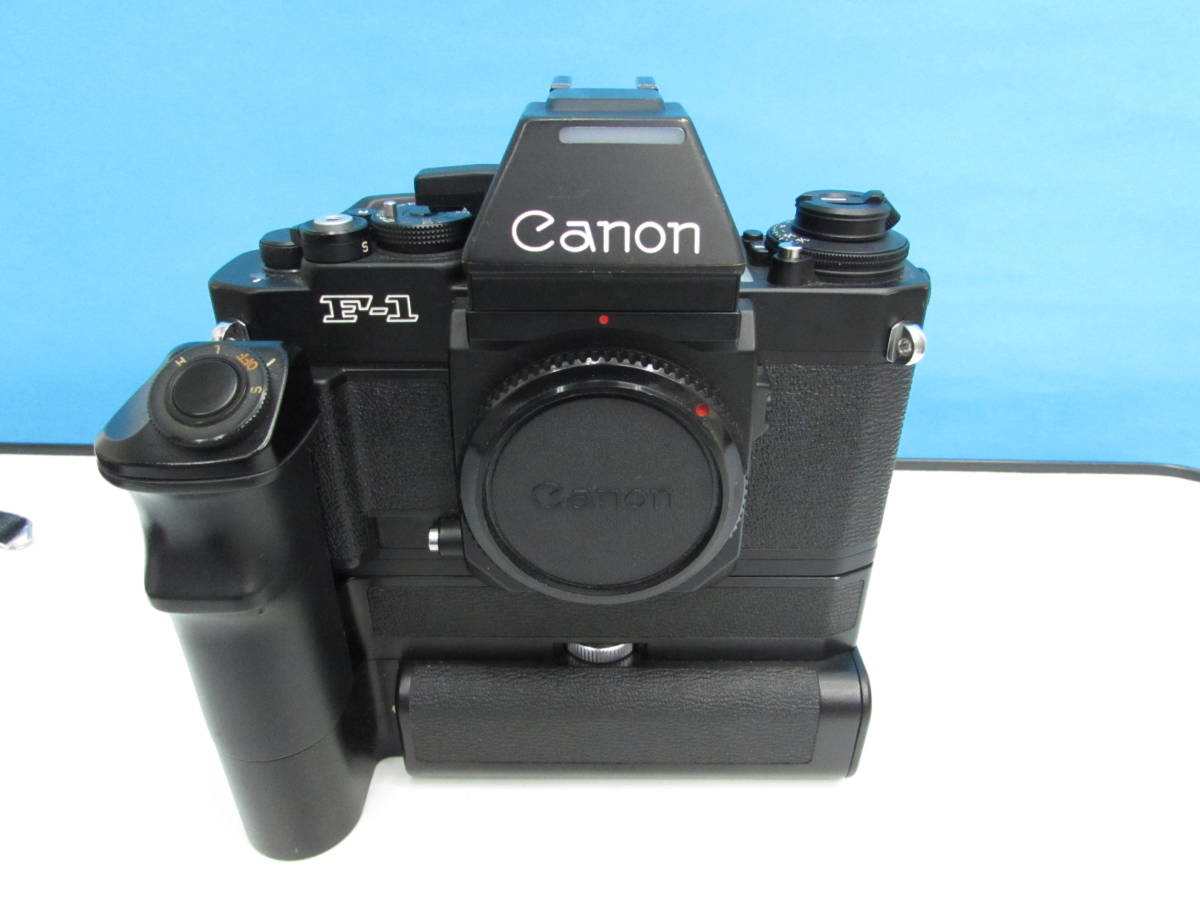 [中古] 【Canon】 キヤノン 最高級一眼レフカメラ NEW F-1 ボディ, AE ファインダー FN, AE モータードライブ FN _2