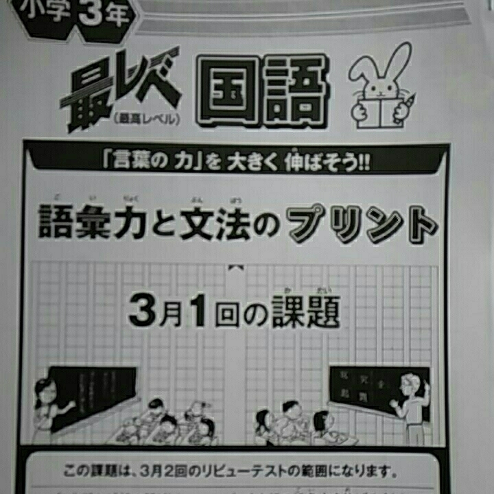 奨学社 特進 小1 1年分 復習プリント 最レベ国語 リビューテスト等