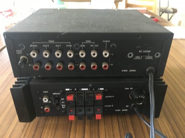 AIWA アンプ チューナー S-P22 C22 中古 ,アクセスありがとうござい