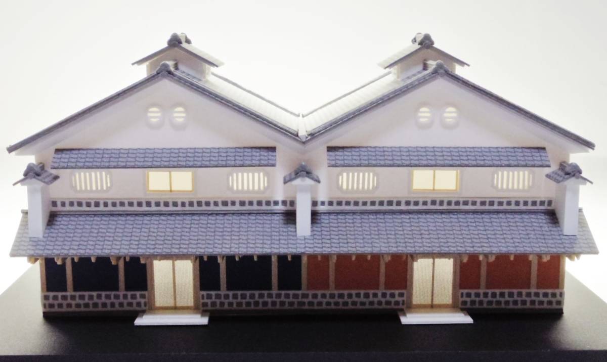 蔵ふう 住宅 ミニチュア 建築模型 14 S=1/100 サイズ 200×105×高