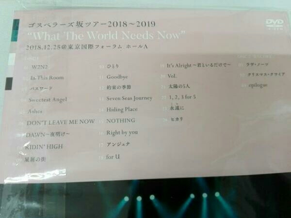 The World “What Needs ゴスペラーズ、ライブBlu-ray⁄DVD