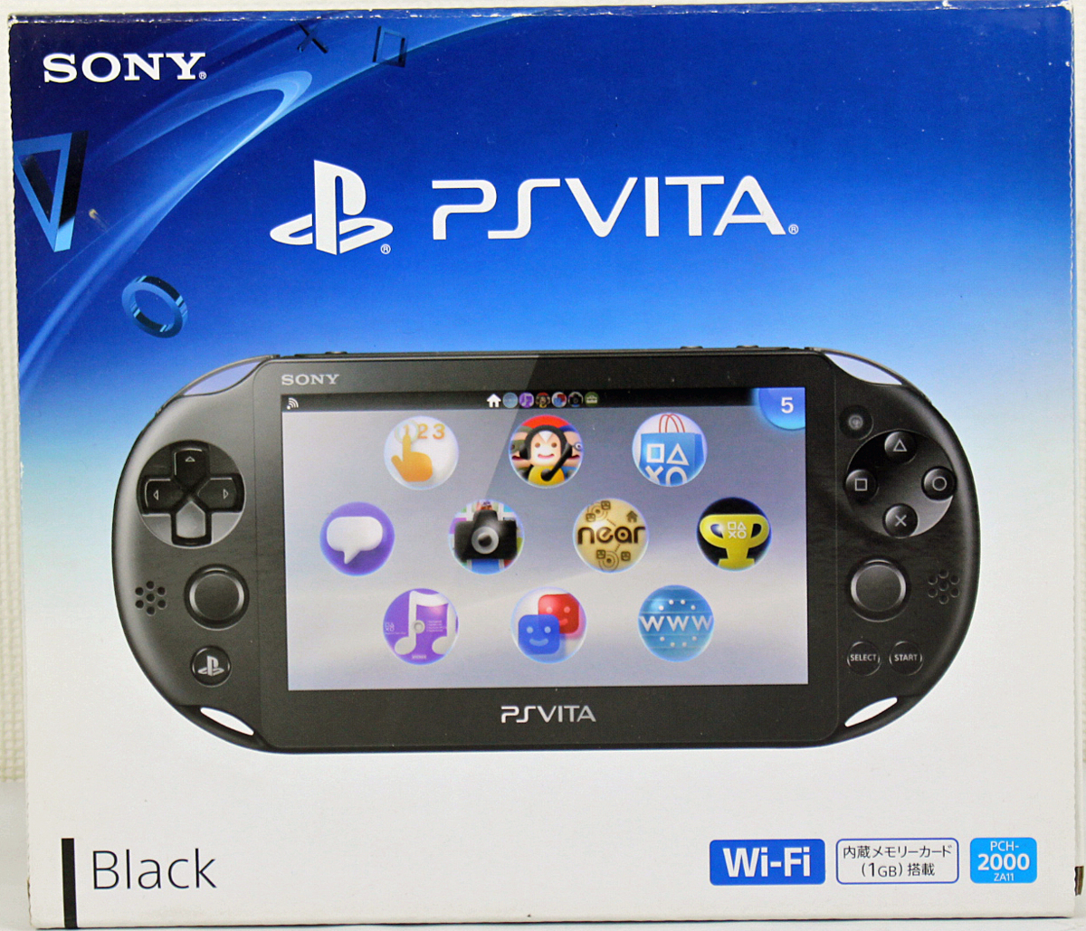 ◇ジャンク◇ゲーム機 PSVITA PCH-2000 ZA11 Wi-Fiモデル ブラック ソニー/SONY PlayStationVita 2013年発売 箱・取扱説明書つき