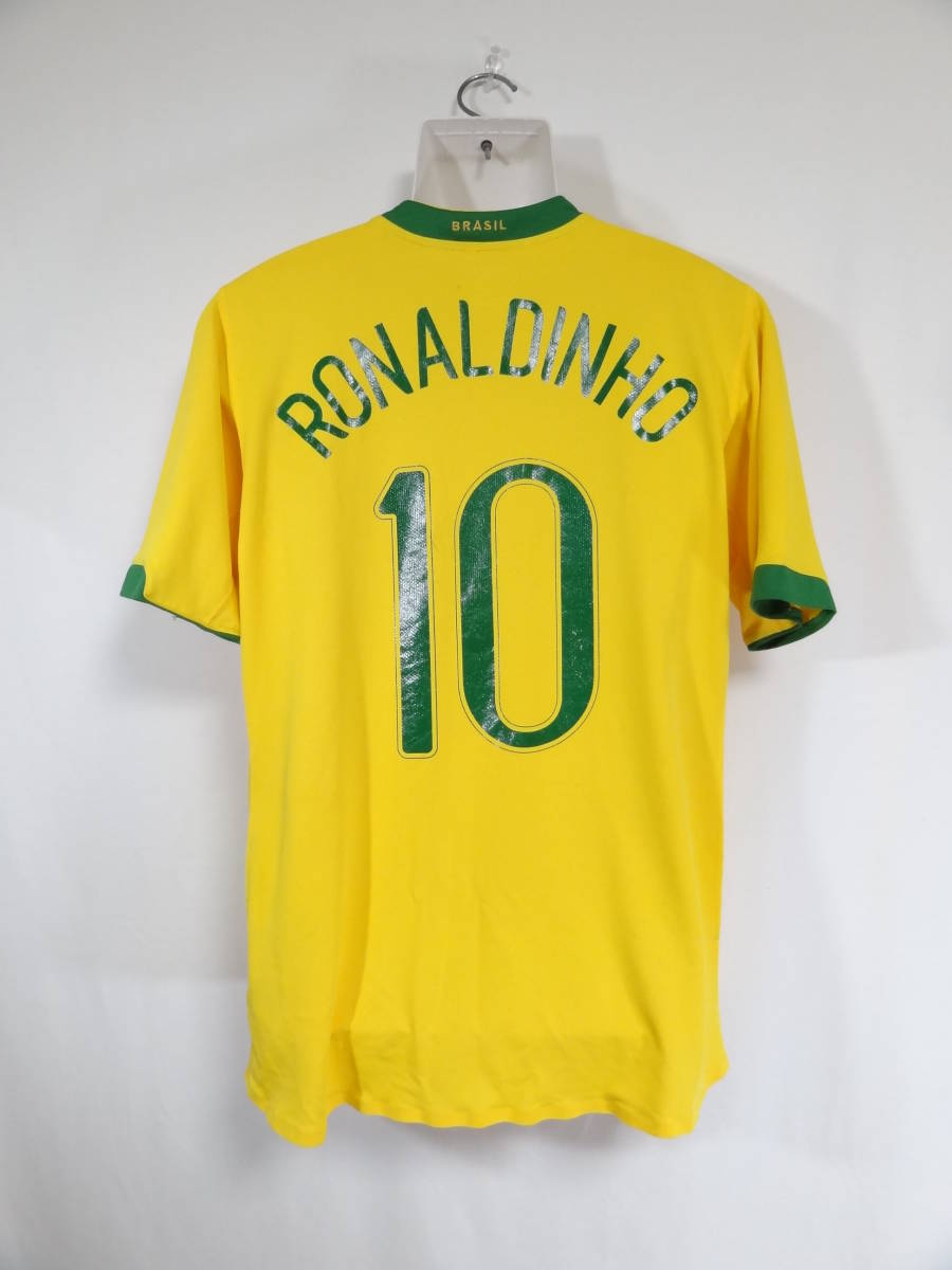 ブラジル 代表 #10 Ronaldinho ロナウジーニョ 07/08 ホーム