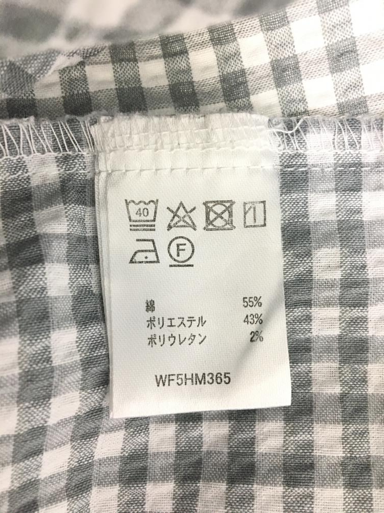 FILA GOLF　フィラゴルフ　パンツ　ライトグレー×白　タータンチェック柄　サッカー生地　メンズ　3L　ゴルフ　ｂ46