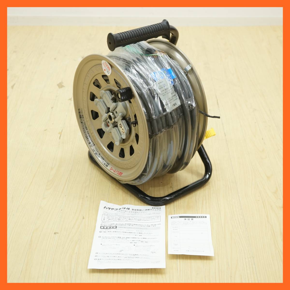 コードリール ハタヤ HATAYA 50m GT-501KX サンタイガーリール サンタイガーリール100V型 未使用中古品 設備工具 gt501kxの通販 サンタイガーリール100V型(漏電遮断器付) 100V 電工ドラム 屋内型 ハタヤ☆コードリール ☆BG-501KX☆外箱なし○新品
