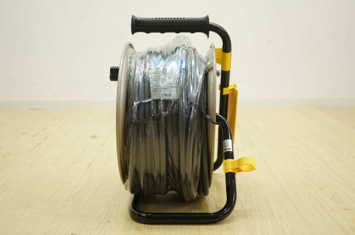 コードリール ハタヤ HATAYA 50m GT-501KX サンタイガーリール サンタイガーリール100V型 未使用中古品 設備工具 gt501kxの通販 サンタイガーリール100V型(漏電遮断器付) 100V 電工ドラム 屋内型 ハタヤ☆コードリール ☆BG-501KX☆外箱なし○新品