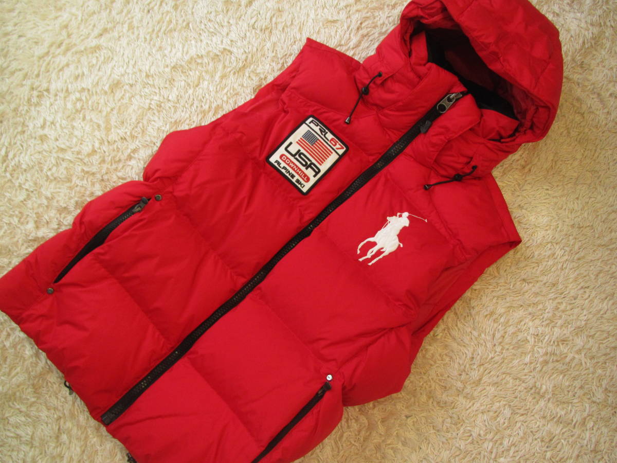 Polo Ralph Lauren ポロラルフローレン ダウンベスト ワッペン ビッグ