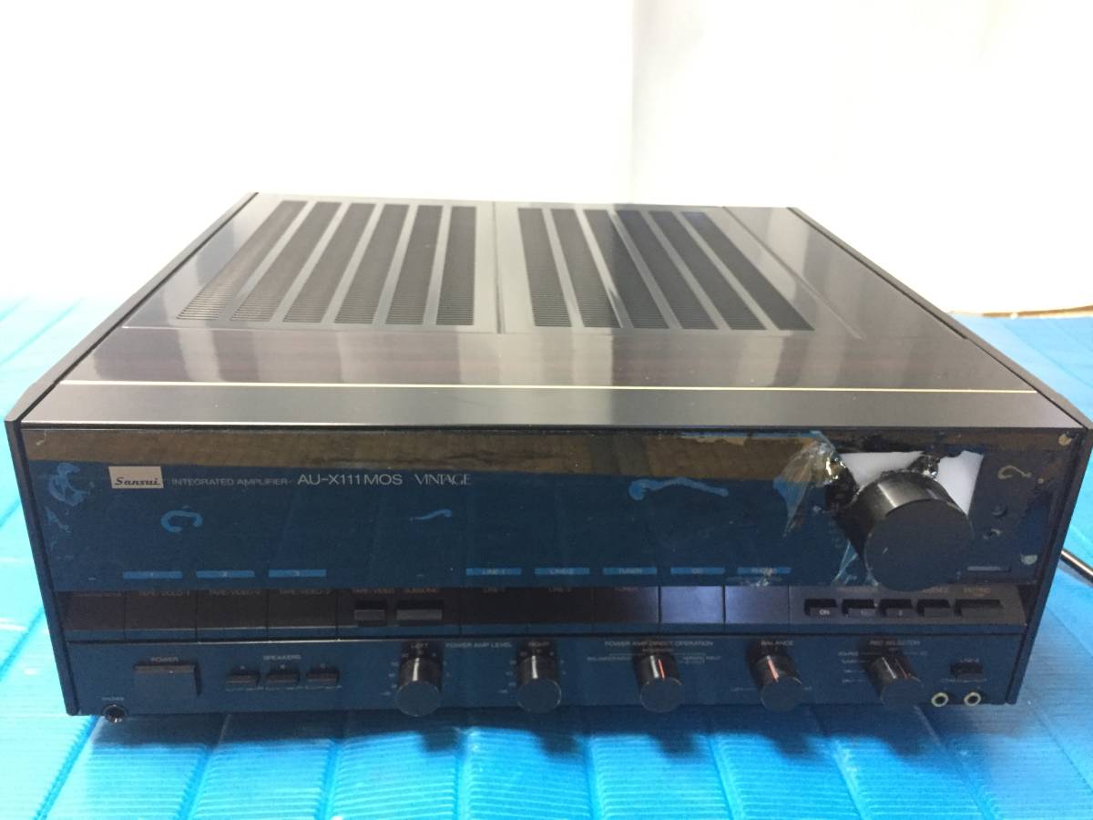 Sansui プリメインアンプ AU-607 修復品 ジャンク扱いで 1円スタート