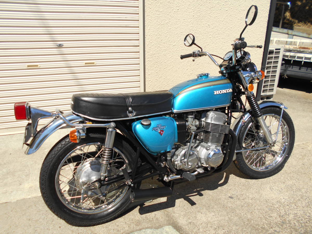 最落無し!75年 CB750FOUR 機関良好程度良し 新規取立てR4年8月まで 横浜市からの出品