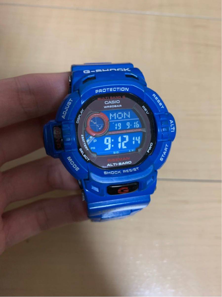 G-SHOCKライズマンGW-9200BLJメンインアースブルー電波ソーラー青 - G