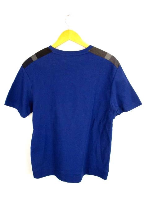 ブラックレーベルクレストブリッジ BLACK LABEL CRESTBRIDGE 半袖 Tシャツ カットソー 鹿の子 切替 ネイビー ブラック 紺 黒 サイズL LABEL CRESTBRIDGE BLACK エンボスチェックキーケース シャドークレストブリッジチェックスクウェアバックパック（バッグ ブラックレーベルクレスト