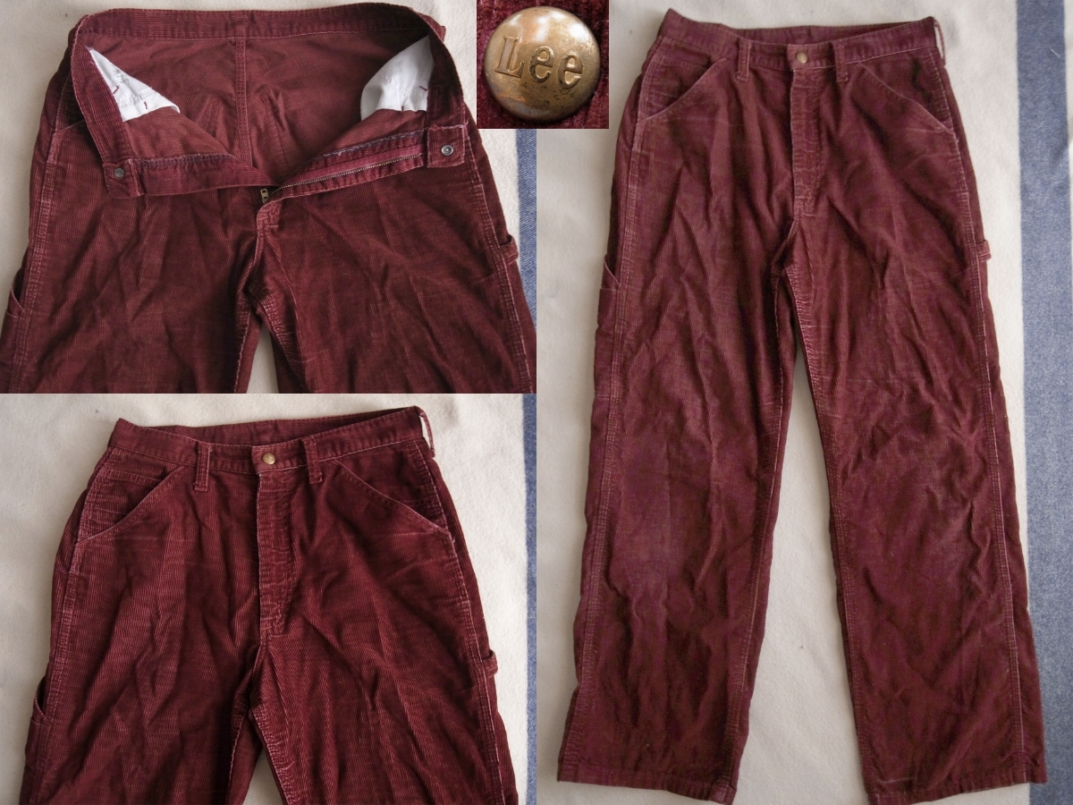 Lee vintage usa コーデュロイ 花柄 パンツ Lee vintage usa