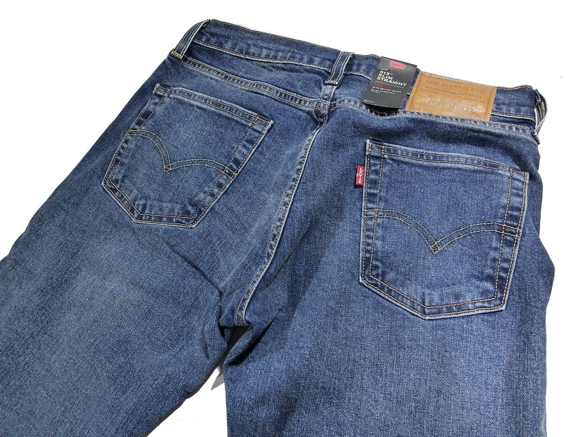 ※530新品 リーバイス 513 スリム フィット ストレート ジーンズ W29L32　BIG-E 定価12，960円 デニムパンツ　ジーパン　ストレッチ　Levi's