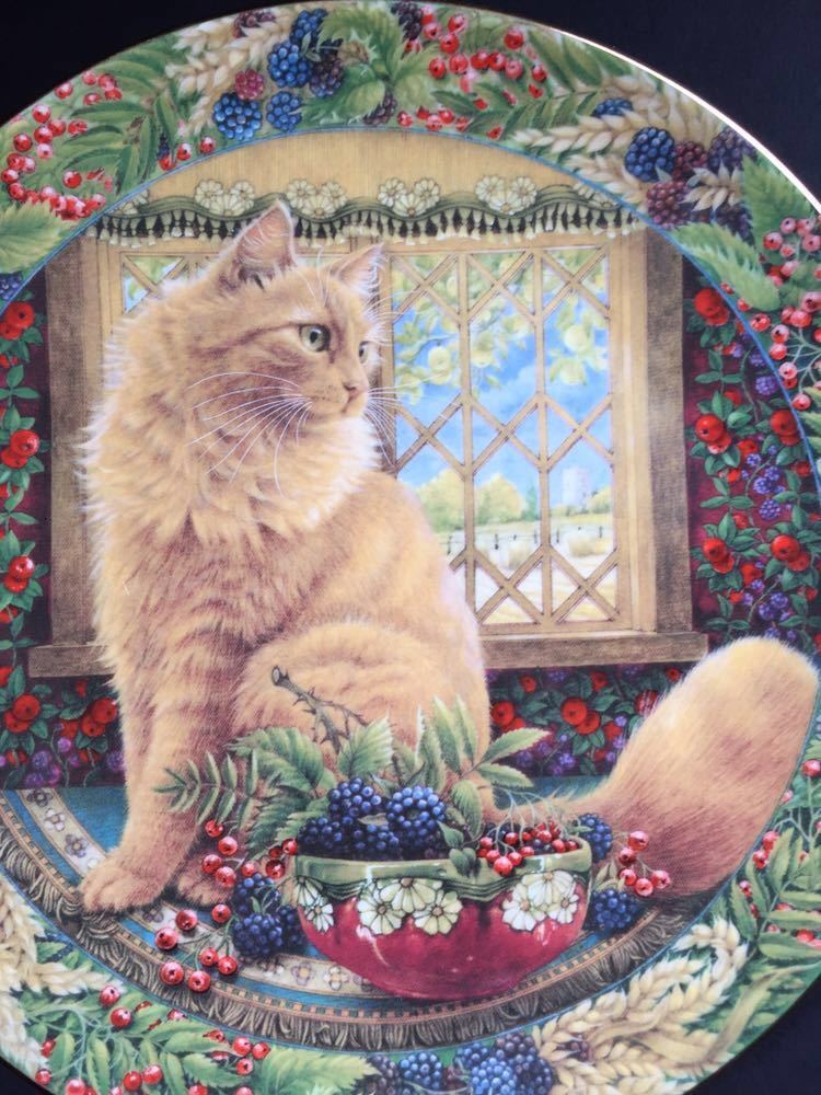 英国ロイヤルドルトン ◇ レズリーアンアイボリー Cats in the window