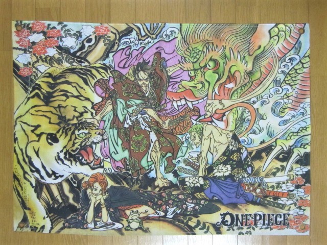 ONE PIECE 扉絵 フラッグ 旗 歌舞伎 約65cm×91cm ルフィ ゾロ ナミ