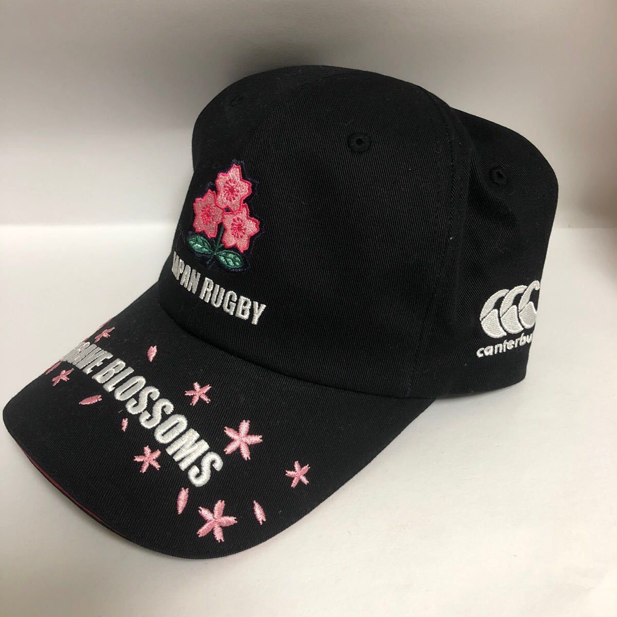 カンタベリー ラグビー キャップ 日本代表モデル キャップ JAPAN CAP ワールドカップ 桜柄 ロゴ刺繍