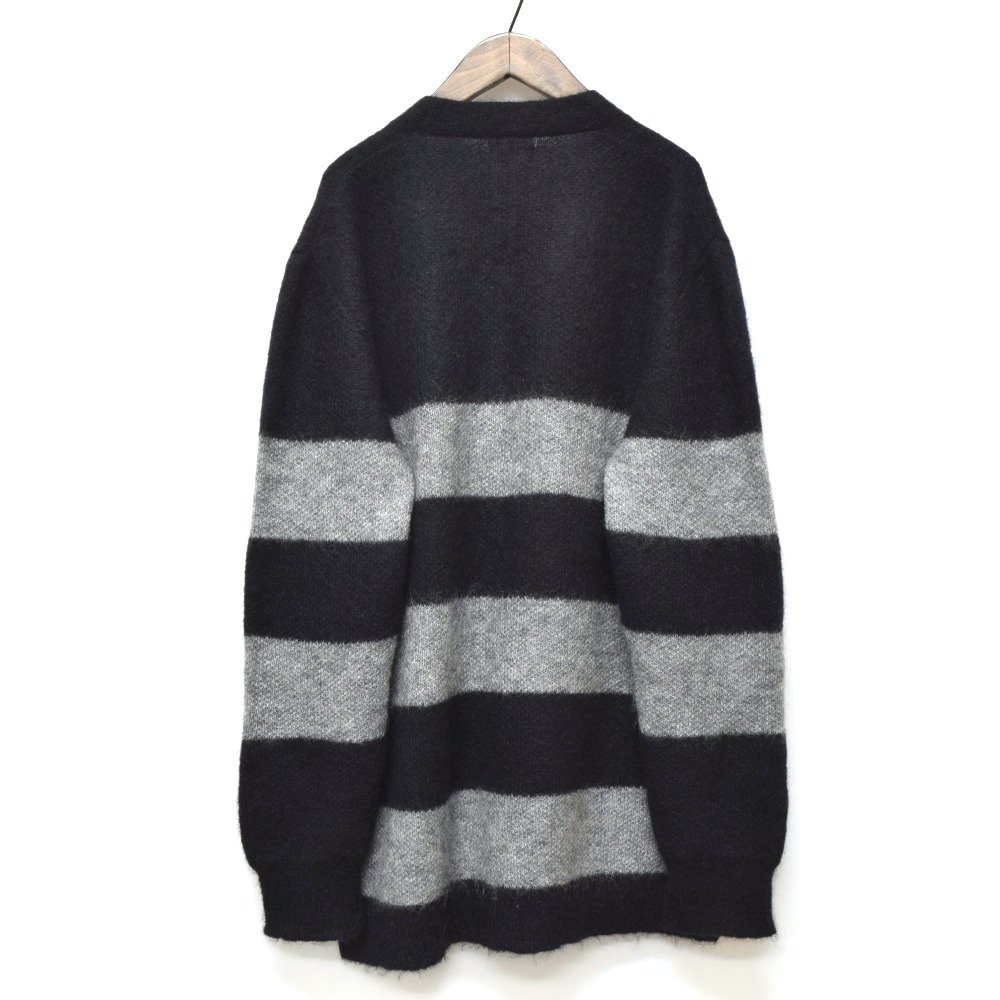 13AW】美品 SAINT LAURENT PARIS サンローラン パリ ボーダーモヘヤ 