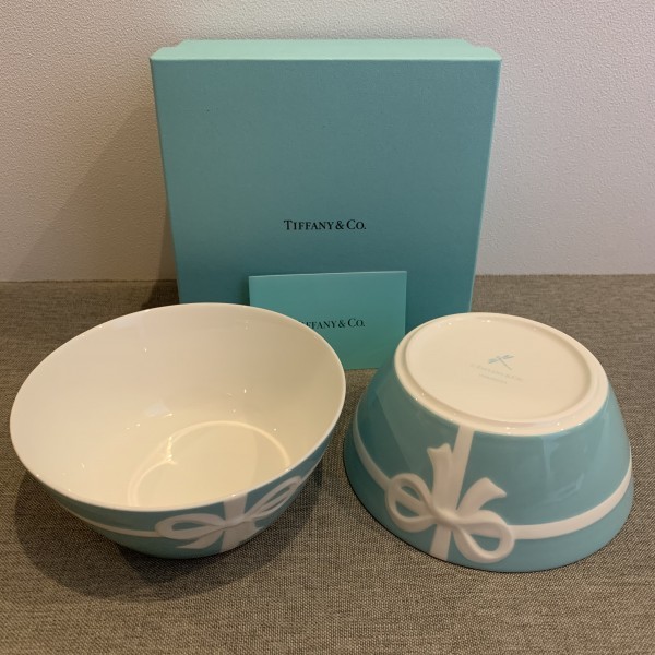 TIFFANY&Co　ティファニー　ブルーリボン　ボウル 2枚セット 送料無料
